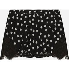 Seta Mutande Dolce & Gabbana Polka-dot Silk Lace Lingerie Shorts