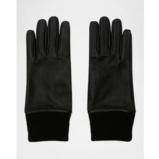 Burberry Gloves & Mittens Burberry Leather Gloves Black