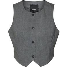 Puvut Vero Moda Vmmadja Tailored Waistcoat - Dark Grey Melange