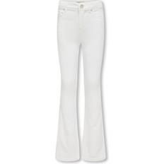 Jeans - Vita Byxor Kids Only Kogroyal Life Reg Flared Pim Noos Jeans - White