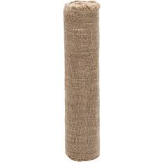 (0.5 x 25 m) Jute Roll Burlap Ribbon Natural Hessian Ribbon Roll 100% Jute 200 gsm