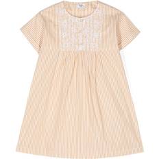 Children's Clothing il gufo striped short-sleeve dress kids Cotton Yellow
