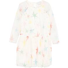 Children's Clothing Stella McCartney Kids star-print dress Cotton/Viscose/Recycled Polyester White