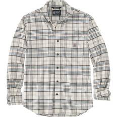 Carhartt Beige Kläder Carhartt M's Midweight Flannel L/S Plaid Shirt Malt