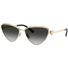Tiffany & Co. Guldiga Solglasögon Metall Guld/Grå
