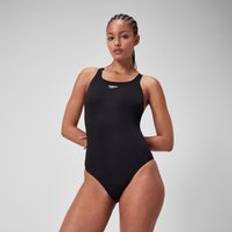 Badeanzüge reduziert Speedo Damen Eco Endurance Kickback Badeanzug, Schwarz