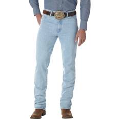 Wrangler Men's Cowboy Cut Slim Fit Jean Bleach, 34" Men's Western Jeans/Pants