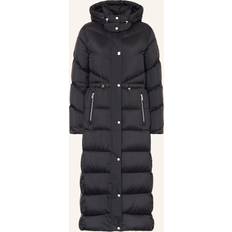 Women long puffer coat Moose Knuckles Womens Black Belle Cote Long Puffer Jacket
