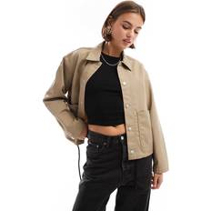 Carhartt WIP Women Jackets Carhartt WIP WMNS Simple Shirt Jacket women Denim Jackets beige in size:XS