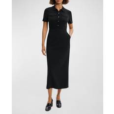 Dresses Theory Knit Shirtdress Black