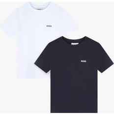 HUGO BOSS Kids' T-Shirts, Pack of 2, Navy/White