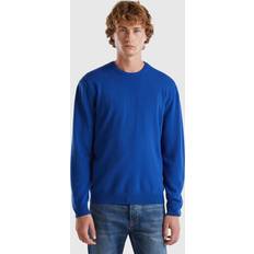 Vêtements United Colors of Benetton Midnight Blue Crew Neck Sweater In Pure Merino Wool, XXL, Dark Blue, Men