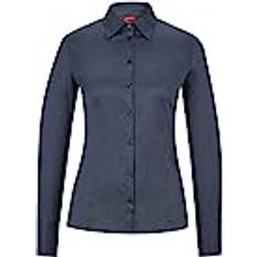 Damen - Slim-fit Blusen HUGO Slim-Fit Bluse aus bügelleichter Popeline