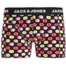 Jack & Jones Herren Jacdots Trunks Noos Boxershorts, Mehrfarbig (Black Black) (Herstellergröße: XL)