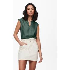 Groen Mouwloze shirts Only Onlkimmi Blouse - Kaki