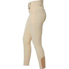 Beige Rijdersuitrusting Dames wedstrijdbroek met hoge taille Premier Equine Sophia Beige