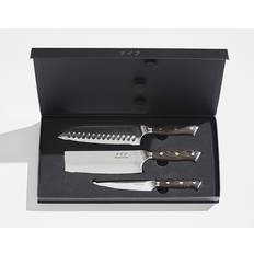 Laguiole By Hâws Dbhsvuw Santoku Knife 31,7 Cm + 30 Cm + Utility Knife 24 cm Wengé