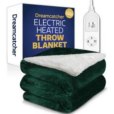 Sherpa Fleece Polyester Heated Electric Throw Blanket 160 cm x 120 cm