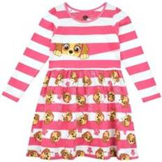 Pink Skye Striped Cotton Dress