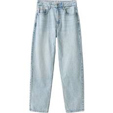 Recycled Fabric - Unisex Jeans Bershka Straight Vintage Jean - Light Blue
