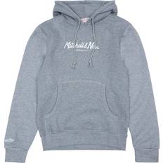 Mitchell & Ness Pinscript Hoodie Harmaa