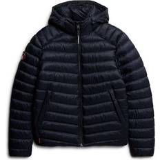 Superdry Herre Overtøj Superdry Hooded Fuji Sport Padded Jacket Eclipse Navy