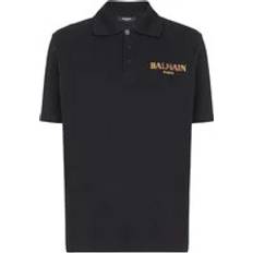 Balmain Balmain-Balmain Vintage Polo Nero-Uomo Black