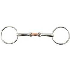 Bits rebaja Double-breaded bit with copper pad Premier Equine Argenté