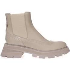 Alexander McQueen Høje støvler Alexander McQueen Chic Gray Leather Boots for Elegant Steps 37.5, 41, Boots Women Shoes, Color_Grå Dame, EU38/US8, Gray, Grå New with tags, Sko, Støvler