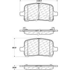 Brake System Centric Parts BKNJ-CEC-301.10280 Ceramic Disc Brake Pad Sets