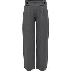 Geggo Wide Leg Pant - Medium Grey Melange