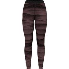 Braun - Damen Basisschicht-Oberteile Odlo Damen Merino Ridgelines BI Hose rot