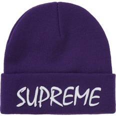 Supreme Unisex Beanies Supreme FTP Beanie Purple