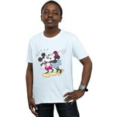 Mickey Mouse T-shirts Disney Mickey And Minnie Mouse Kiss T-Shirt White 12-13 Years