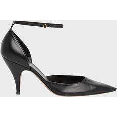 The Row Liisa Leather D'Orsay Ankle-Strap Pumps BLACK (9.5B 39.5EU)