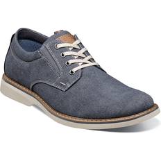 Blue - Men Oxford Nunn Bush Wide Width Otto Oxford Men's Blue Oxfords