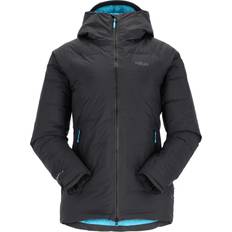 Rab Women's Valiance Waterproof Down Jacket - Black/Aquamarine