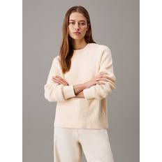 Calvin Klein Knitted Sweaters - Women Calvin Klein Boucle Rib C-Nk Relaxed Sweater