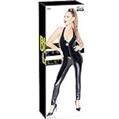 Black Level Black Level Vinyl Jumpsuit Zip Svart