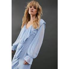 Warehouse blue midi dress womens occasion dresses