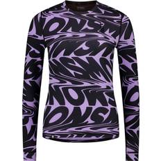 Hiking - Purple Base Layer Tops Mons Royale Cascade Merino Flex Long-Sleeve Top Women's Signal Lost Lupin