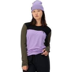 Merinowolle Blusen Mons Royale Women's Yotei L/S Merinoshirt Gr lila