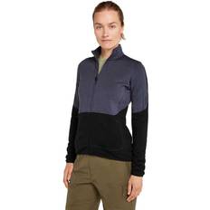 Icebreaker Damen Jacken Icebreaker Merino 400 Realfleece Descender Full Zip Sweatshirt Grau Frau