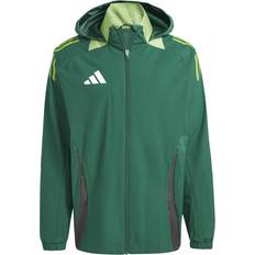 Men - Stripes Jackets adidas Training All Weather Jacket - Dark Green