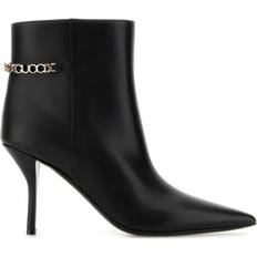 Gucci Boots Gucci 100mm Signoria ankle boots women Leather/Leather/Leather Black