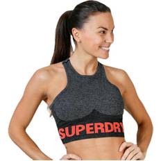 Superdry Dame Tøj Superdry Active Seamless Black, Female, Tøj, Sports-bh, Løb, Sort