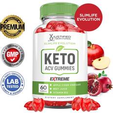 Justified Laboratories Slimlife Evolution Keto ACV Gummies Extreme 2000MG 120 pcs