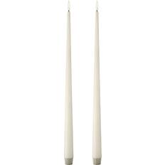 Beige Kerzen Ester & Erik Stabkerze LED 40 cm 2er Pack 06 Ivory Kerze