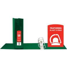 Bazic Products 2 Inch Green SlantD Ring View Binder