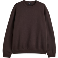 H&M Herre Tøj H&M Loose Fit Sweatshirt - Dark Brown